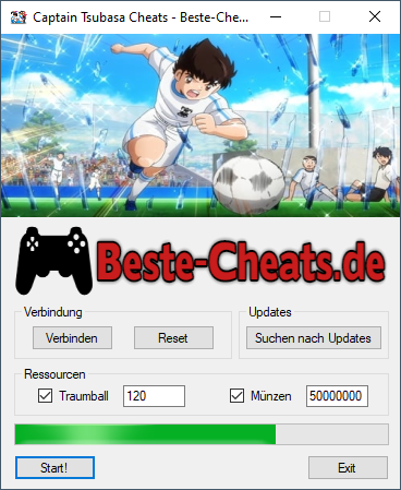 captain tsubasa cheats traumball und münzen