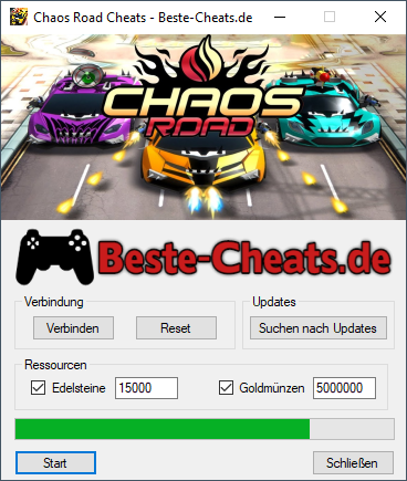 Mit den Chaos Road Cheats bekommen Sie mehr Goldmünzen und Edelsteine