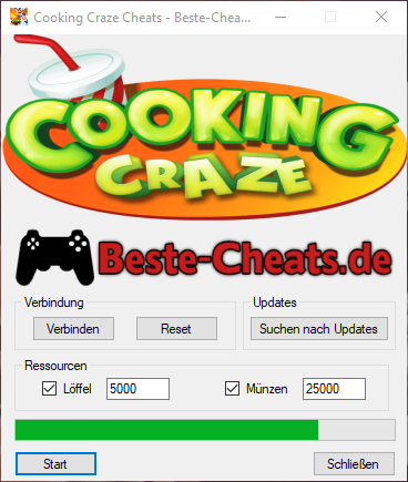 Cooking Craze Cheats für unendlich Löffel und Münzen