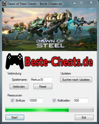 dawn of steel cheats