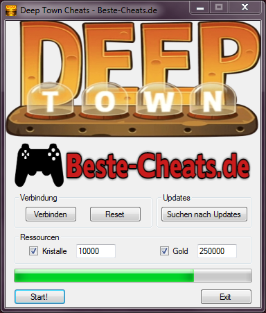 Deep Town Cheats Kristalle und Gold