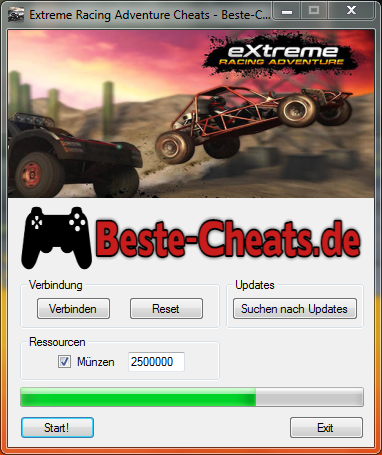 extreme racing adventure cheats münzen