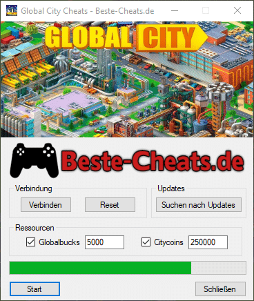 Global City Cheats - Globalbucks und Citycoins