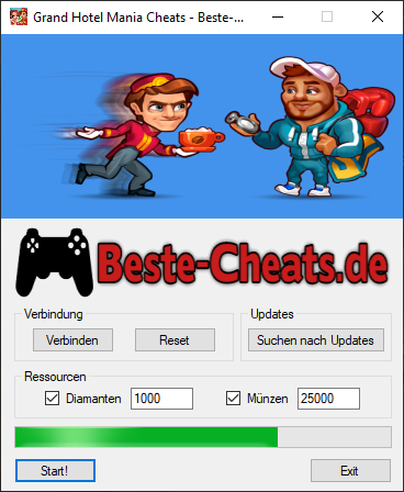 Grand Hotel Mania Cheats - Diamanten und Münzen für Booster und Lächeln