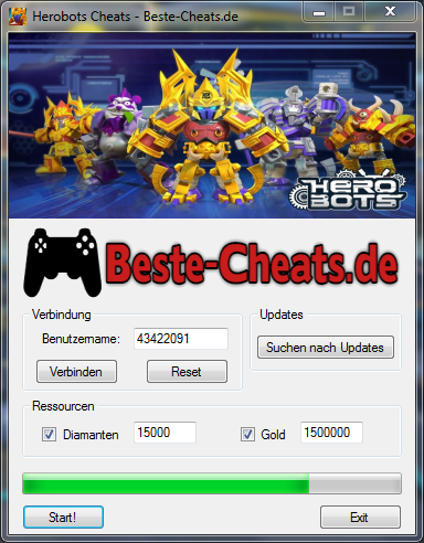 Herobots Cheats - Diamanten und Gold