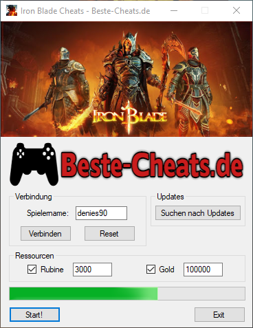 Iron Blade Cheats - Rubine und Gold