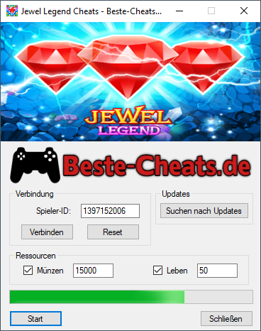 Jewel Legend Cheats - Münzen und Leben