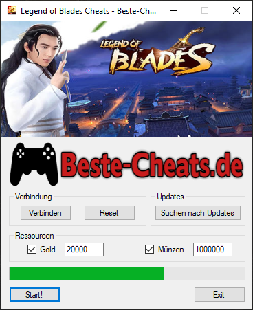 legend of blades gold und münzen cheats