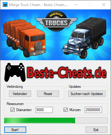 Merge Truck Cheats - Diamanten und Münzen