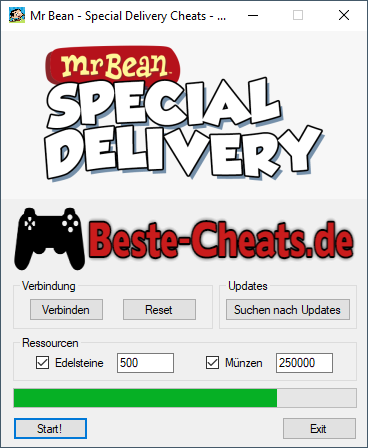 Mr Bean Special Delivery Cheats - Edelsteine und Münzen