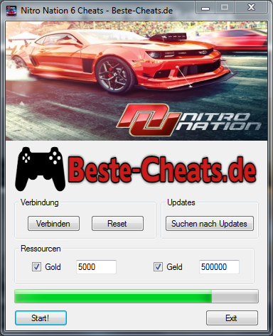 Nitro Nation 6 Cheats - Unendlich Gold und Geld