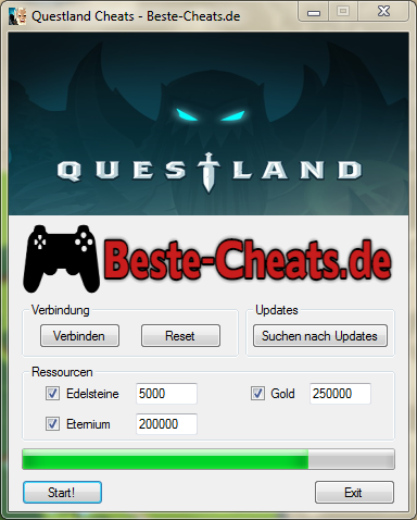 questland cheats edelsteine gold und eternium