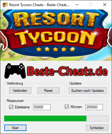 Resort Tycoon Cheats - Edelsteine und Münzen