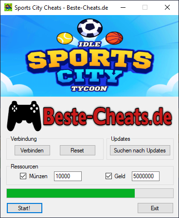 Münzen und Geld bei Sports City - Cheats und Tipps