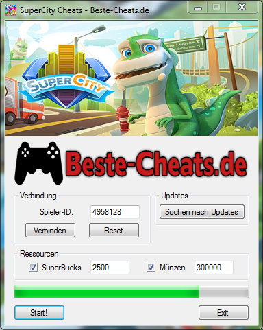 SuperCity Cheats - SuperBucks und Münzen