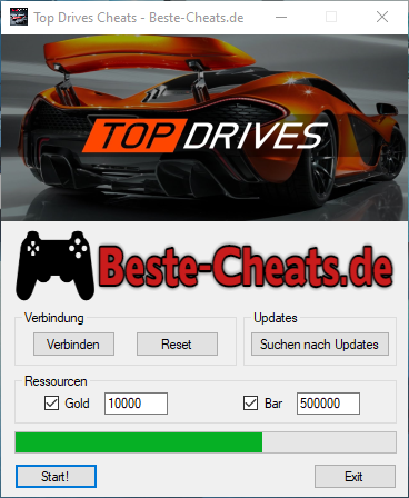 top drives cheats gold und bar