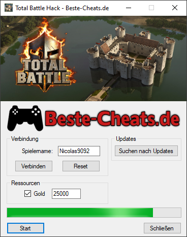 Unendlich Gold mit Total Battle Hack