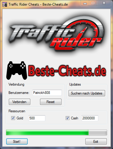 Sie können die Traffic Rider Cheats verwenden, um zu Ihrem Spiel Gold und Geld hinzuzufügen.