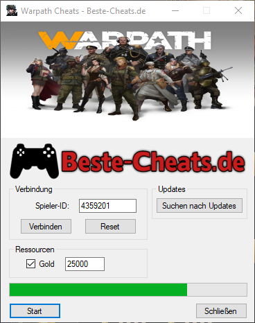 Sie können die Warpath Cheats verwenden, um zu Ihrem Spiel Gold hinzuzufügen