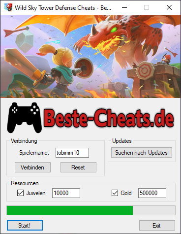 Wild Sky Tower Defense Cheats - Juwelen und Gold