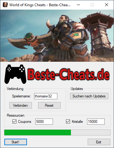 world of kings coupons und kristalle cheats