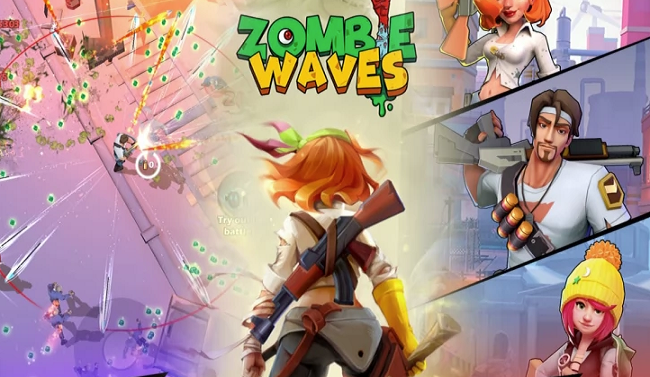 Ein sehr dynamisches Handyspiel Zombie Waves – Deutsch