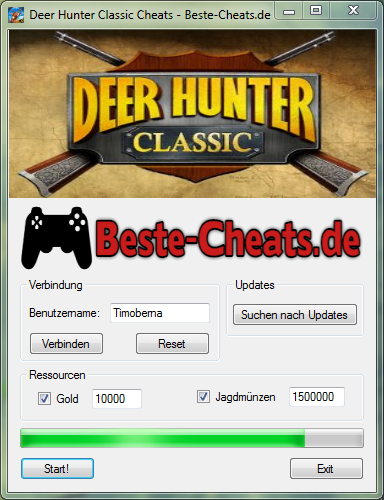 Deer Hunter Classic Cheats - Gold und Jagdmünzen