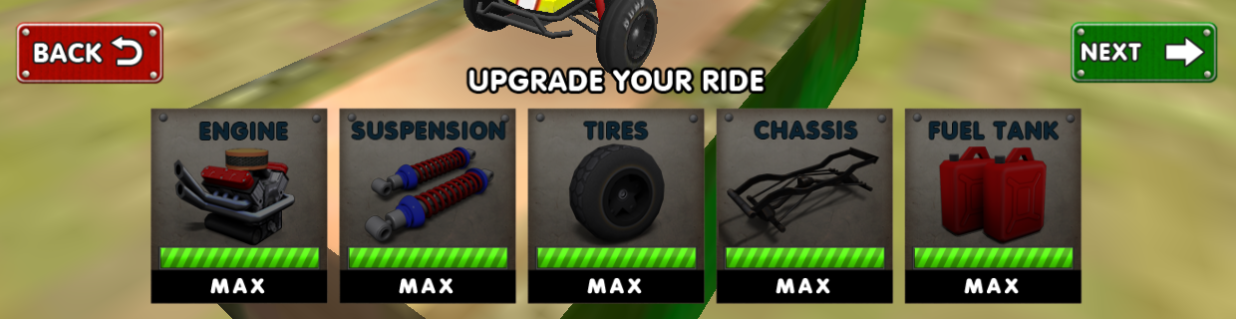 mini racing adventures upgrade